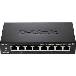D-Link DES-108 síťový switch, 8 portů, 100 MBit/s