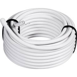 TRU COMPONENTS RG6 /U, 1562132 koaxiální kabel, vnější Ø: 6.60 mm, 75 Ω, 65 dB, bílá, 100 m