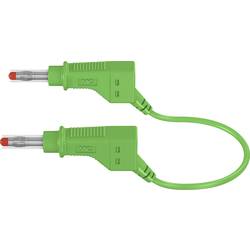 Stäubli XZG425/SIL bezpečnostní měřicí kabely [lamelová zástrčka 4 mm - lamelová zástrčka 4 mm] 2.00 m, zelená, 1 ks