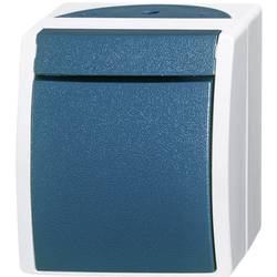 Busch-Jaeger 2601/6 W-53 spínání ve vlhkých místnostech přepínač Ocean na omítku modrá, zelená 1 ks