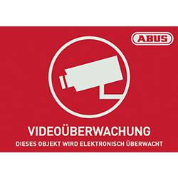 ABUS AU1420 výstražná samolepka monitorováno kamerou Jazyky němčina (š x v) 148 mm x 105 mm