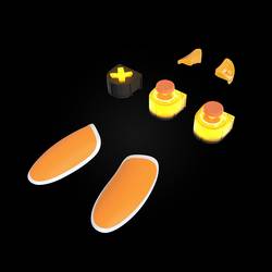 Thrustmaster eSwap X LED Orange Crystal Pack sada příslušenství PC, Xbox One, Xbox One S, Xbox Series X oranžová