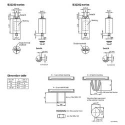 TDK B32352A4206J030 1 ks fóliový kondenzátor MKP s konektorem 20 µF 450 V/AC 5 % (Ø x v) 50 mm x 100 mm #####Dose