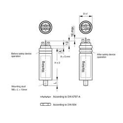 TDK B32332I6506J082 1 ks fóliový kondenzátor MKP s konektorem 50 µF 450 V/AC 5 % (Ø x v) 45 mm x 103 mm Piece