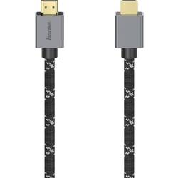 Hama HDMI kabel Zástrčka HDMI-A, Zástrčka HDMI-A 2.00 m šedá, černá 00200504 Ultra HD (8K) HDMI kabel