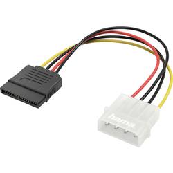 Hama napájecí kabel [1x IDE proudová zásuvka 4pólová - 1x SATA zástrčka 7-pólová] 0.15 m černá, žlutá, červená
