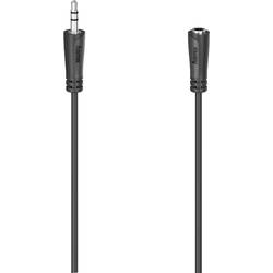 Hama 00205121 jack audio prodlužovací kabel [1x UK zástrčka - 1x jack zásuvka 3,5 mm] 5 m černá