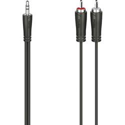 Hama 00200721 jack / cinch audio kabel [1x jack zástrčka 3,5 mm - 2x cinch zástrčka] 5 m černá