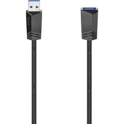 Hama USB kabel USB 3.2 Gen1 (USB 3.0 / USB 3.1 Gen1) USB-A zástrčka, USB-A zásuvka 1.50 m černá 00200628