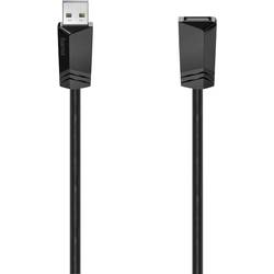 Hama USB kabel USB 2.0 USB-A zásuvka, USB-A zástrčka 1.50 m černá 00200619