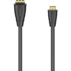 Hama 00205167 HDMI kabelový adaptér [1x HDMI zásuvka - 1x mini HDMI zástrčka ] černá 10 cm