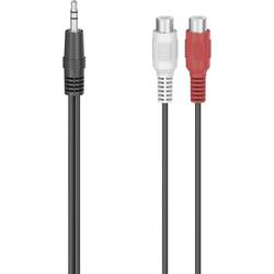 Hama 00205185 cinch / jack audio adaptér [1x jack zástrčka 3,5 mm - 2x cinch spojka] černá