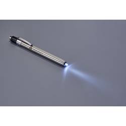 TOOLCRAFT TO-7429866 mini svítilna, penlight na baterii 9 lm stříbrná