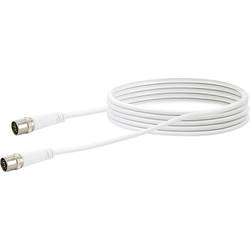 Schwaiger antény, SAT kabel [1x F rychlozástrčka - 1x F rychlozástrčka] 5.00 m 10 dB čtyřžilový stíněný bílá