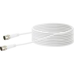 Schwaiger antény, SAT kabel [1x F rychlozástrčka - 1x F rychlozástrčka] 10.00 m 10 dB čtyřžilový stíněný bílá
