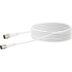 Schwaiger antény, SAT kabel [1x F rychlozástrčka - 1x F rychlozástrčka] 7.50 m 10 dB čtyřžilový stíněný bílá