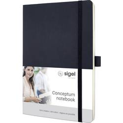 Sigel CONCEPTUM® CO309 poznámková kniha tečkovaná lineatura (tečkované čtverečky) černá Počet listů: 97 DIN A5