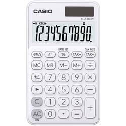 Casio SL-310UC kapesní kalkulačka bílá Displej (počet míst): 10 solární napájení, na baterii (š x v x h) 70 x 8 x 118 mm
