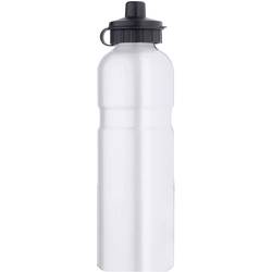 Aluminium mit Trinkventil-Schutzkappe láhev na pití stříbrná