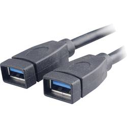 Akasa USB kabel USB 3.2 Gen1 plochý konektor 19pol., USB-A zásuvka 0.15 m černá pozlacené kontakty, UL certifikace AK-CBUB09-15BK