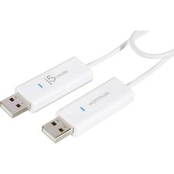 j5create KVM kabel [1x USB 2.0 zástrčka A - 1x USB 2.0 zástrčka A] 1.80 m bílá