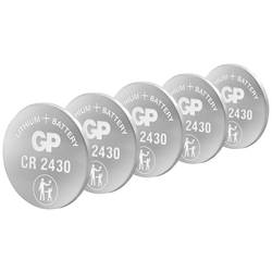 GP Batteries knoflíkový článek CR 2430 3 V 5 ks lithiová GPCR2430-7C5