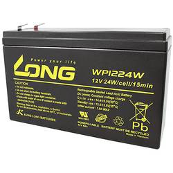 Long WP1224W WP1224W olověný akumulátor 12 V 6 Ah olověný se skelným rounem (š x v x h) 151 x 101 x 51 mm plochý konektor 6,35 mm nepatrné vybíjení, bezúdržbové