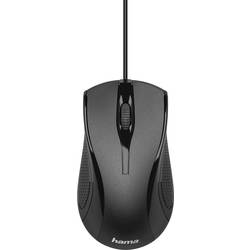 Hama optická drátová myš, USB, 3 tlačítko, 1200 dpi, černá