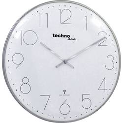 Techno Line WT 8235 chrom-optik DCF nástěnné hodiny 350 mm x 25 mm, chrom