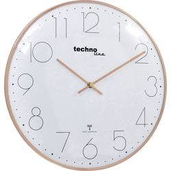 Techno Line WT 8235 gold optik DCF nástěnné hodiny 350 mm x 25 mm, růžovozlatá