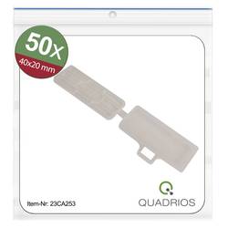 Quadrios 23CA253 23CA253 ochranný štítek Druh montáže: kabelové spony Potisknutelná plocha: 18 x 42 mm transparentní Počet markerů: 50 50 ks