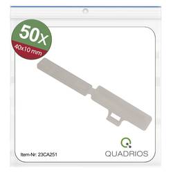 Quadrios 23CA251 23CA251 ochranný štítek Druh montáže: kabelové spony Potisknutelná plocha: 9.5 x 41 mm transparentní Počet markerů: 50 50 ks