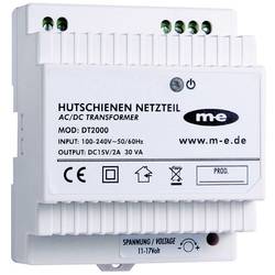 m-e modern-electronics DT 2000 domovní telefon napájení na DIN lištu bílá