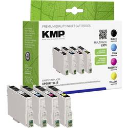 KMP Ink náhradní Epson T0611, T0612, T0613, T0614 kompatibilní kombinované balení černá, azurová, purppurová, žlutá E97V 1603,0005