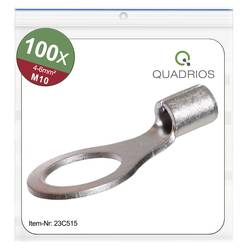 Quadrios 23C515 kulaté kabelové oko Průřez (max.)=6 mm² Ø otvoru=10.5 mm bez izolace 100 ks