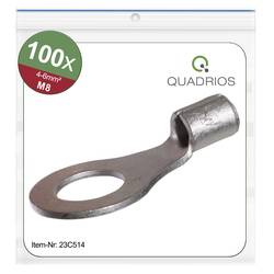 Quadrios 23C514 kulaté kabelové oko Průřez (max.)=6 mm² Ø otvoru=8.5 mm bez izolace 100 ks
