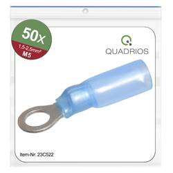 Quadrios 23C522 kulaté kabelové oko Průřez (max.)=2.5 mm² Ø otvoru=5.3 mm částečná izolace modrá 50 ks
