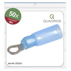Quadrios 23C521 kulaté kabelové oko Průřez (max.)=2.5 mm² Ø otvoru=4.3 mm částečná izolace modrá 50 ks