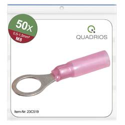 Quadrios 23C519 kulaté kabelové oko Průřez (max.)=1.5 mm² Ø otvoru=8.5 mm částečná izolace červená 50 ks