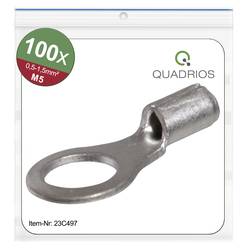 Quadrios 23C497 kulaté kabelové oko Průřez (max.)=1.5 mm² Ø otvoru=5.3 mm bez izolace 100 ks