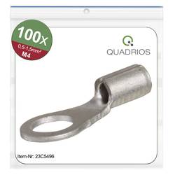 Quadrios 23C496 kulaté kabelové oko Průřez (max.)=1.5 mm² Ø otvoru=4.3 mm bez izolace 100 ks