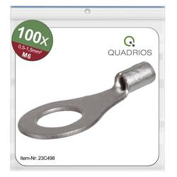 Quadrios 23C498 kulaté kabelové oko Průřez (max.)=1.5 mm² Ø otvoru=6.5 mm bez izolace 100 ks