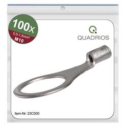 Quadrios 23C500 kulaté kabelové oko Průřez (max.)=1.5 mm² Ø otvoru=10.5 mm bez izolace 100 ks