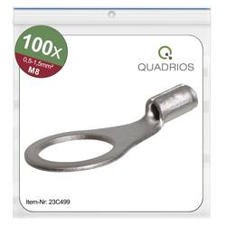 Quadrios 23C499 kulaté kabelové oko Průřez (max.)=1.5 mm² Ø otvoru=8.5 mm bez izolace 100 ks