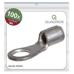 Quadrios 23C501 kulaté kabelové oko Průřez (max.)=2.5 mm² Ø otvoru=4.3 mm bez izolace 100 ks