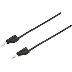 VOLTCRAFT MSB-300 měřicí kabel lamelová zástrčka 4 mm silikon 1.50 m černá 1 ks