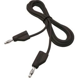 VOLTCRAFT MSB-300 měřicí kabel lamelová zástrčka 4 mm silikon 1.50 m černá 1 ks