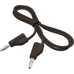 VOLTCRAFT MSB-300 měřicí kabel lamelová zástrčka 4 mm silikon 0.75 m černá 1 ks