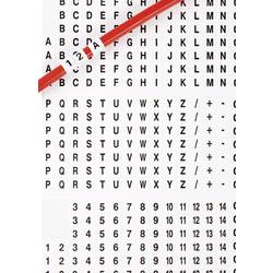 TRU COMPONENTS 1565168 potištěné lepicí štítky Otisk (Kabelový značkovač) A - Z, +, -, 0 - 15 606616