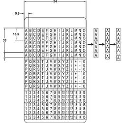 TRU COMPONENTS 1565168 potištěné lepicí štítky Otisk (Kabelový značkovač) A - Z, +, -, 0 - 15 606616